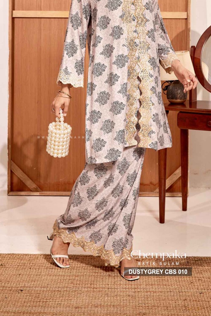 CHEMPAKA BATIK SULAM (DUSTYGREY-CBS 010)