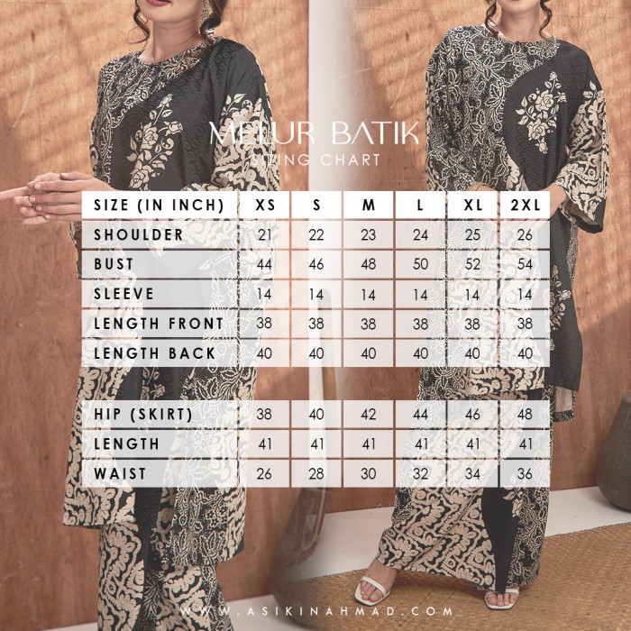 MELUR BATIK KURUNG (MBD-2) - NAVY BLUE