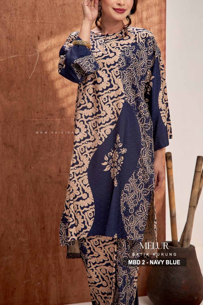 MELUR BATIK KURUNG (MBD-2) - NAVY BLUE