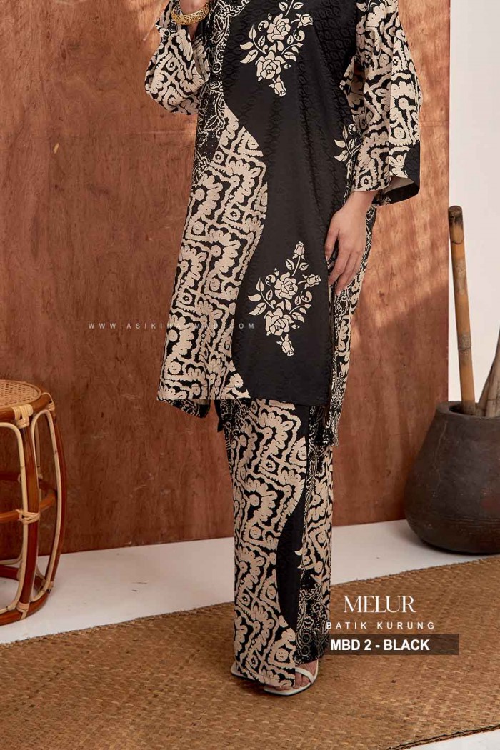 MELUR BATIK KURUNG (MBD-2) - BLACK