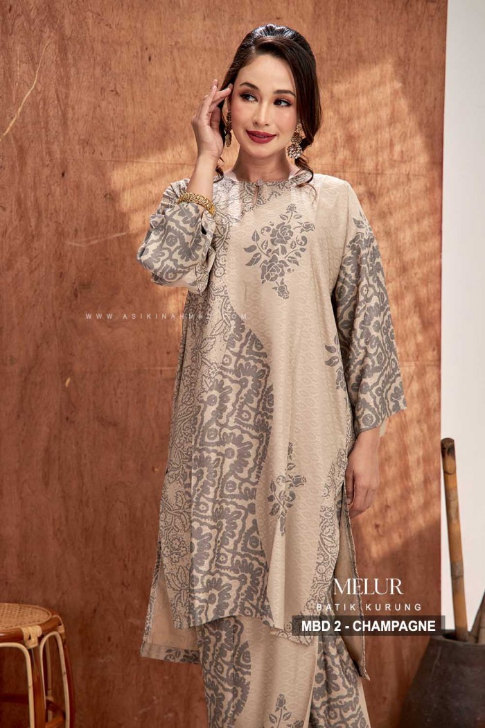 MELUR BATIK KURUNG (MBD-2) - CHAMPAGNE