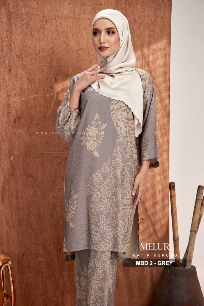 MELUR BATIK KURUNG (MBD-2) - GREY