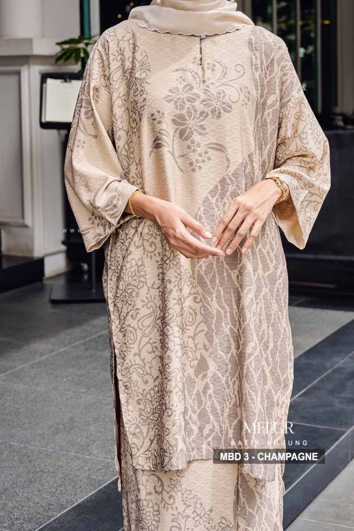 MELUR BATIK KURUNG (MBD-3) - CHAMPAGNE