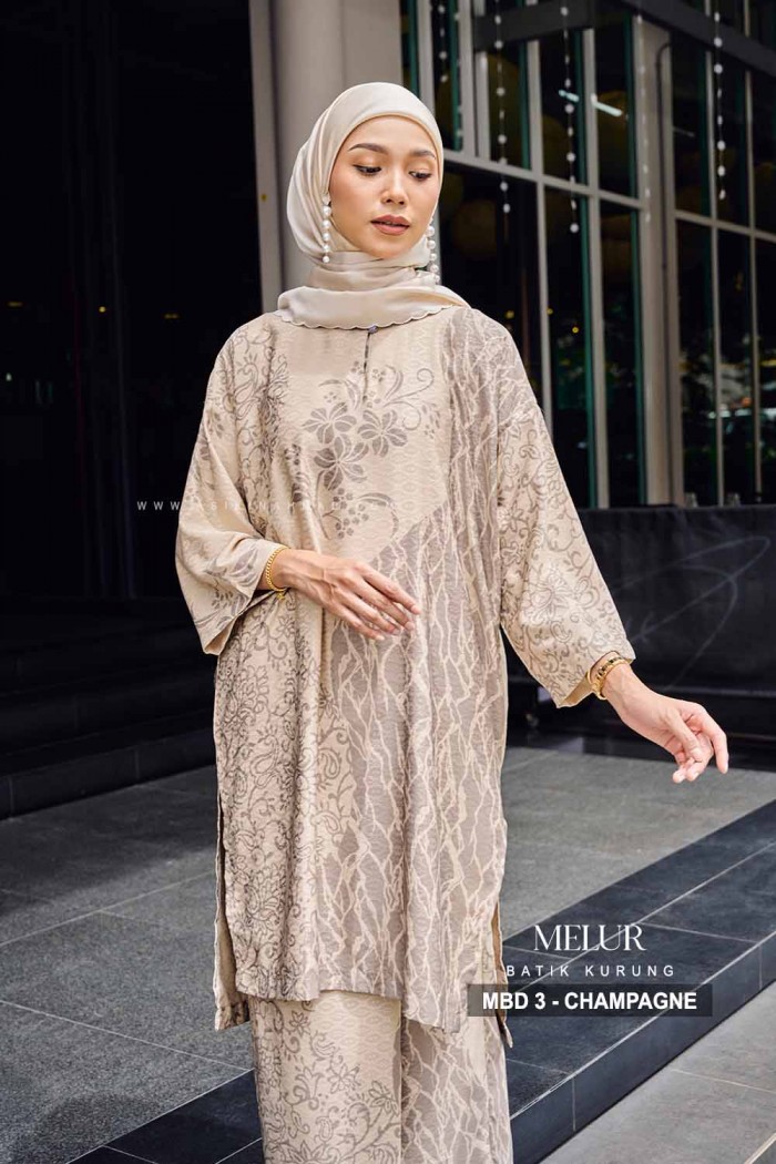 MELUR BATIK KURUNG (MBD-3) - CHAMPAGNE