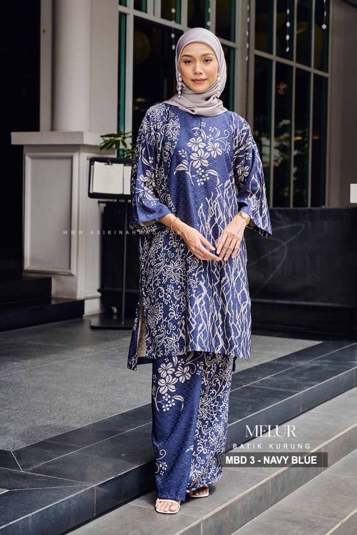 MELUR BATIK KURUNG (MBD-3) - NAVY BLUE