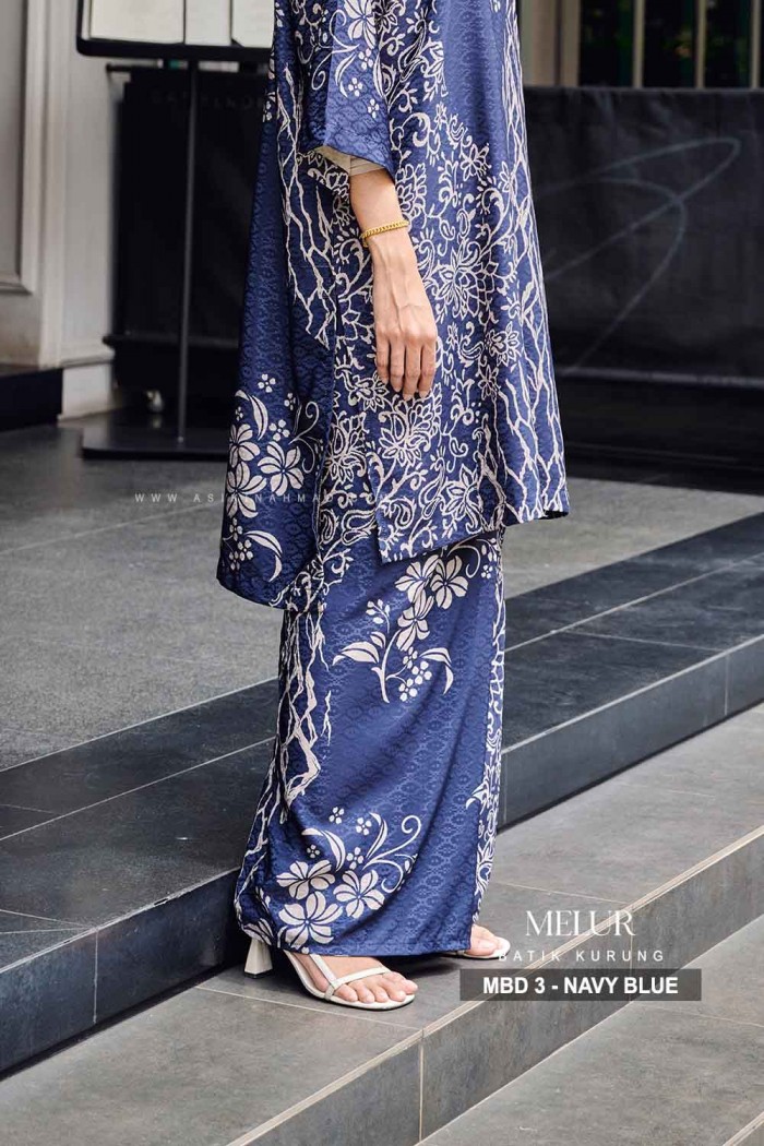 MELUR BATIK KURUNG (MBD-3) - NAVY BLUE