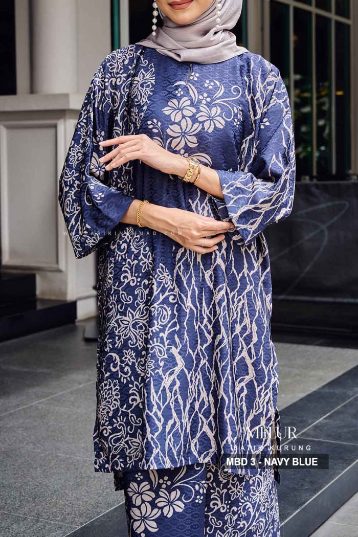 MELUR BATIK KURUNG (MBD-3) - NAVY BLUE