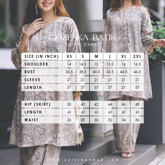 CHEMPAKA BATIK SULAM (CBS 014) - CHAMPAGNE