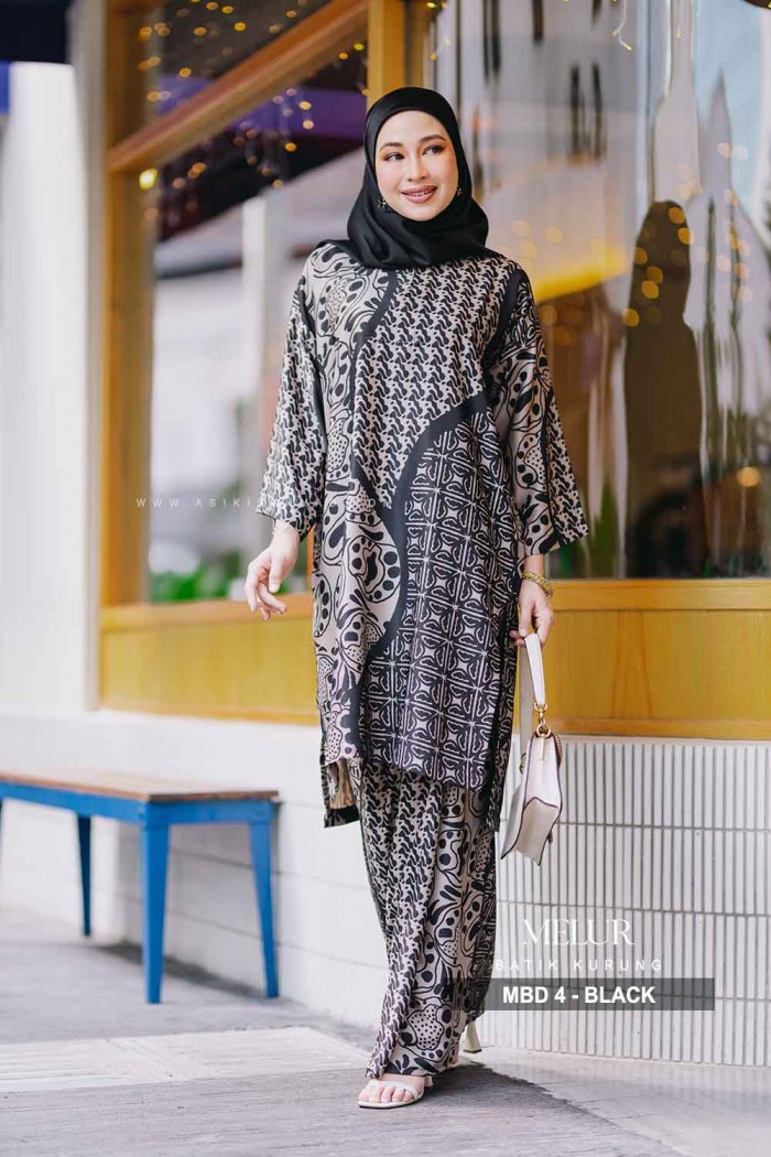 MELUR BATIK KURUNG (MBD-4) - BLACK