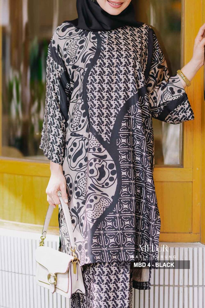 MELUR BATIK KURUNG (MBD-4) - BLACK