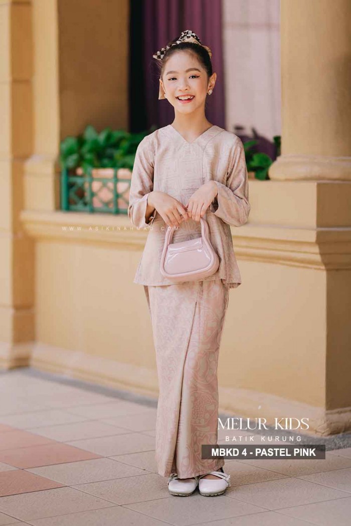 MELUR KURUNG KIDS (MBKD-4) - PASTEL PINK