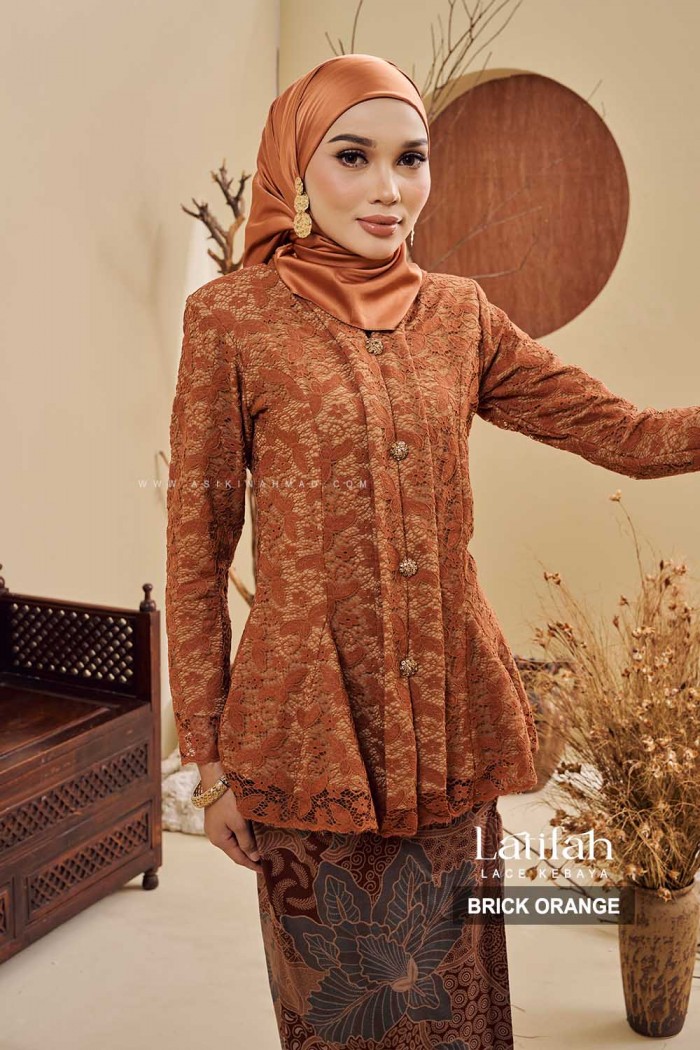 LATIFAH KEBAYA in BRICK ORANGE