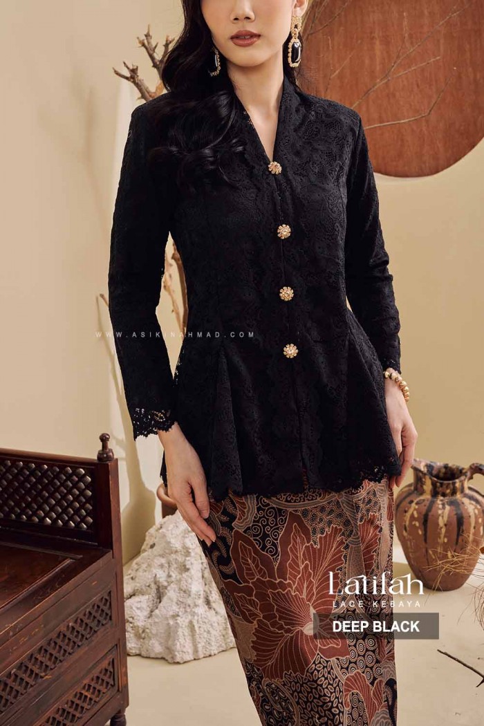 LATIFAH KEBAYA in DEEP BLACK