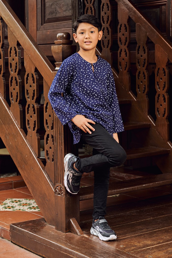 ARDI KURTA KIDS (AKTK-D4) - NAVY BLUE