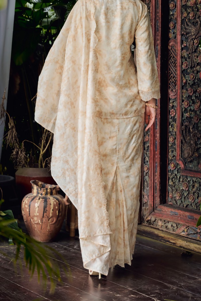 AURORA KEBAYA (AKE-D2) in CREAM YELLOW