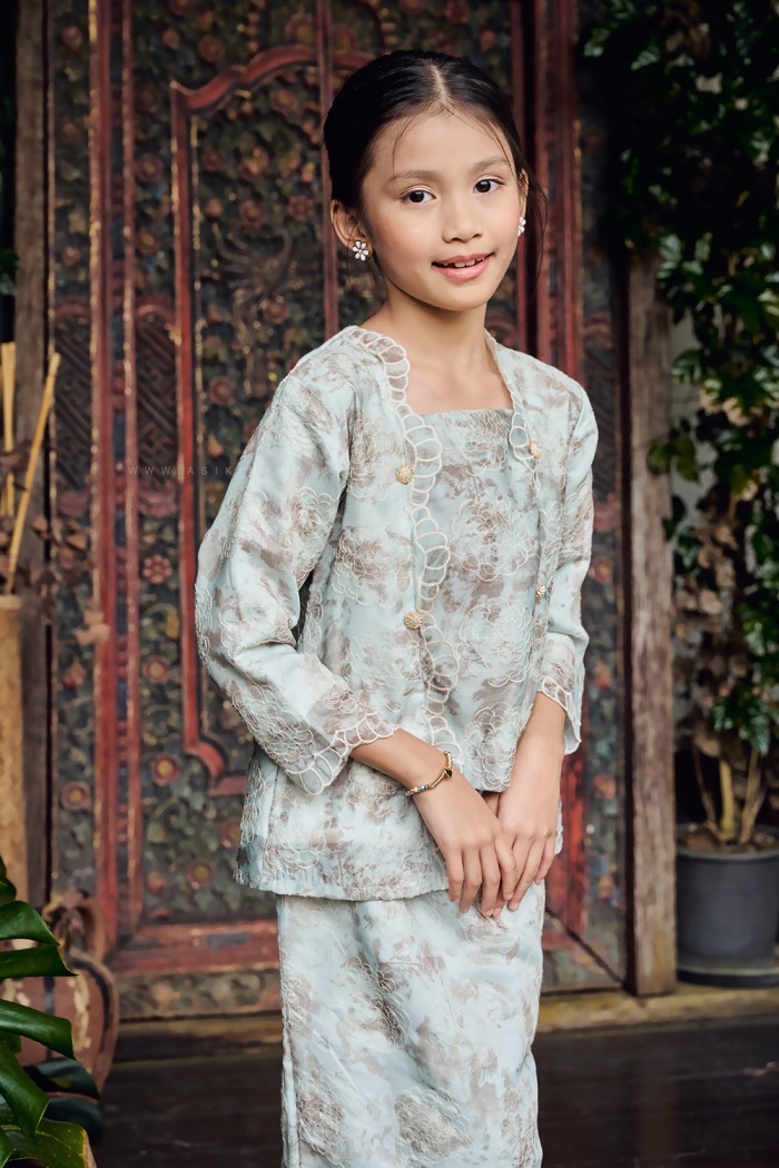 AURORA KEBAYA KIDS (AKKE-D2) in MINT GREEN