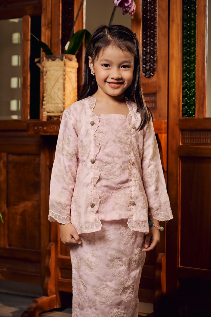 AURORA KEBAYA KIDS (AKKE-D2) in SOFT PINK