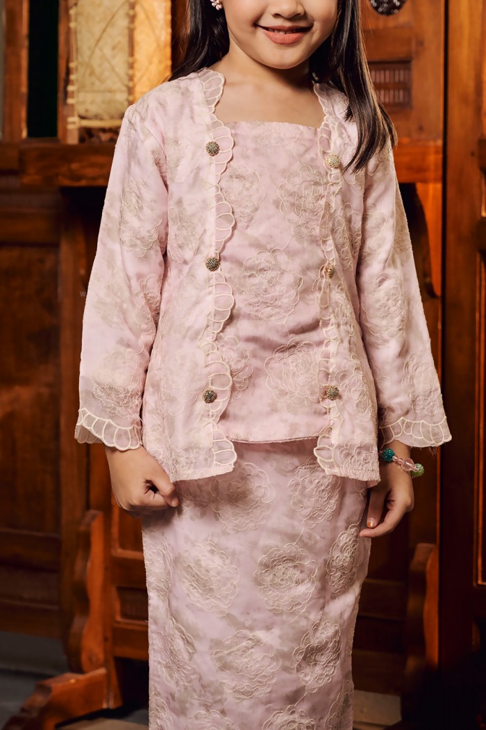 AURORA KEBAYA KIDS (AKKE-D2) in SOFT PINK