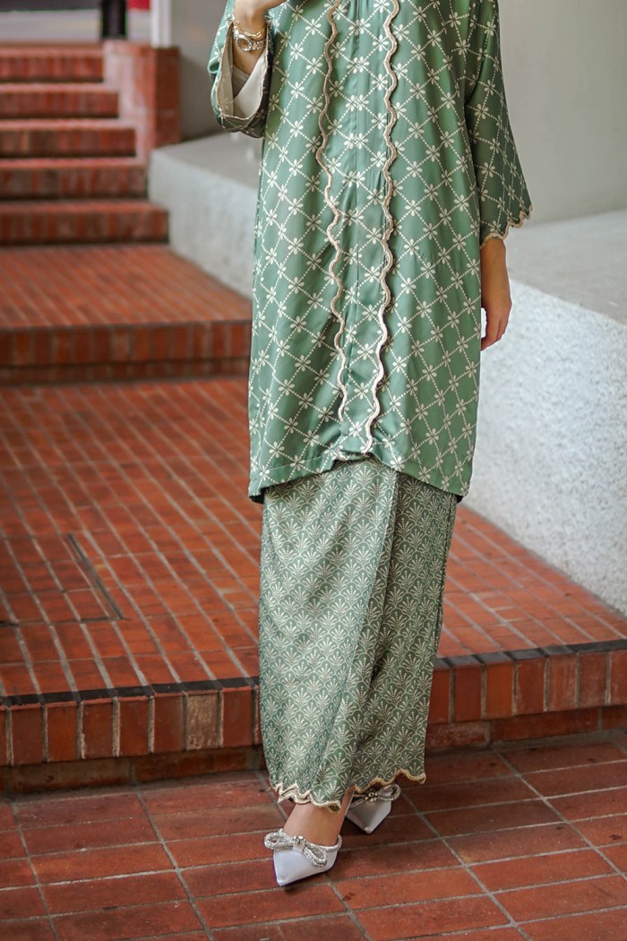 FATIMAH KURUNG (FKSD-1) SAGE GREEN