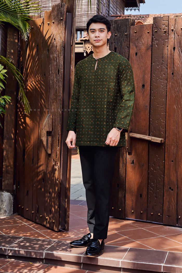 INDERA KURTA (IK-D2) in OLIVE