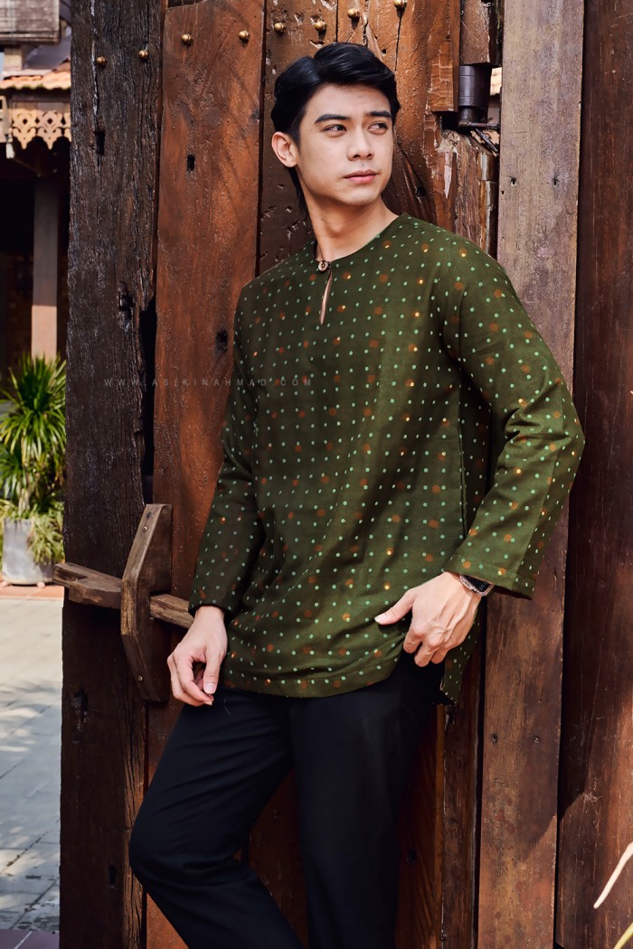 INDERA KURTA (IK-D2) in OLIVE