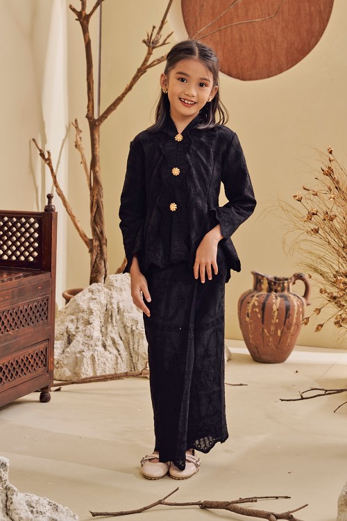 INORA KEBAYA KIDS in DEEP BLACK