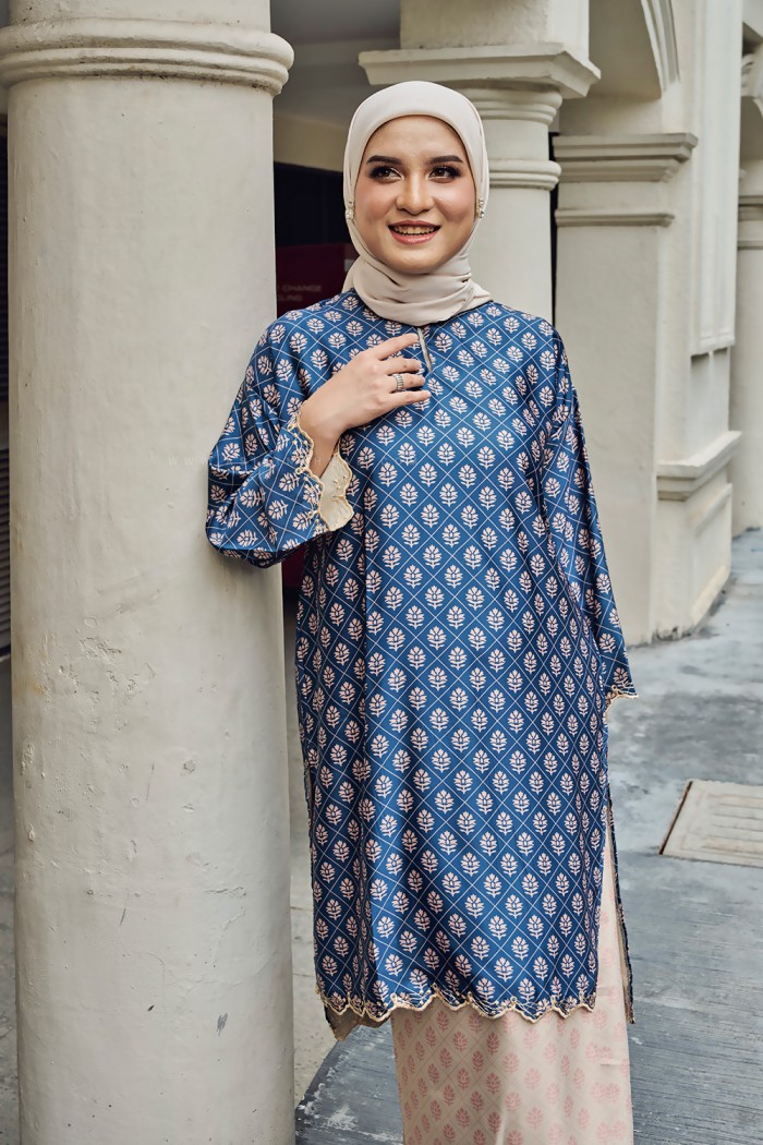 KASTURI SULAM KURUNG (KSD-2) NAVY BLUE