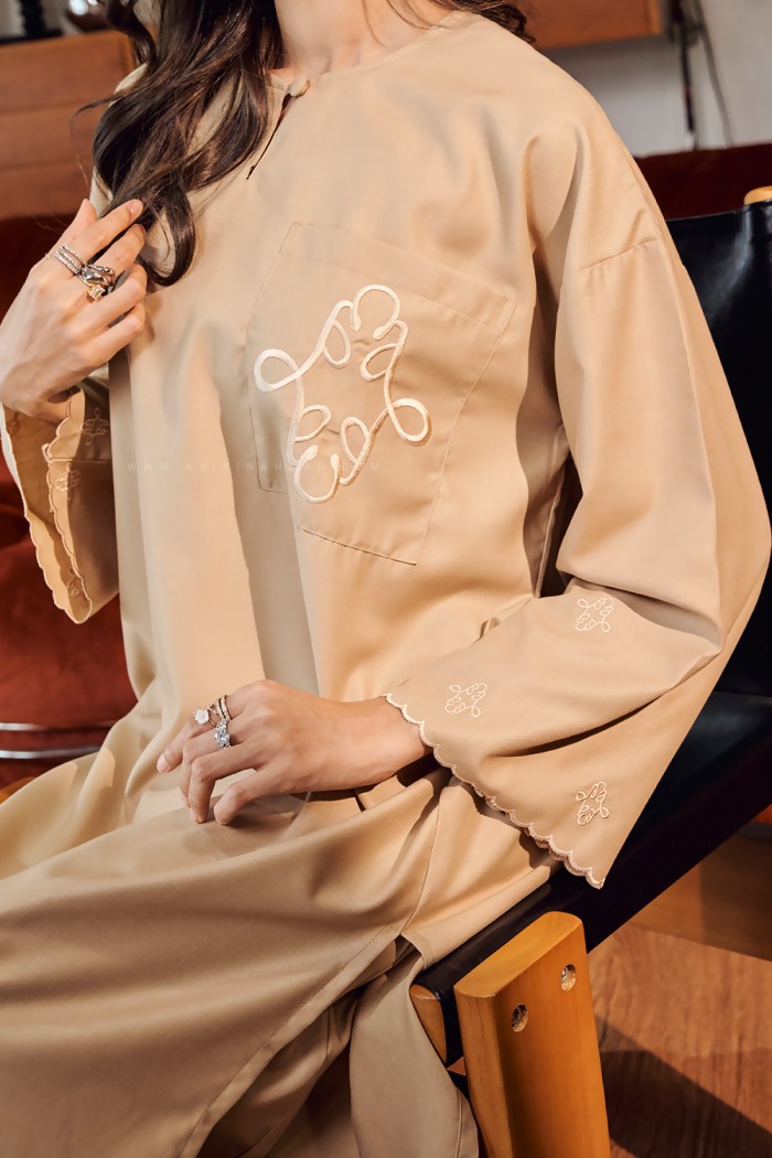 LA VIDA KURUNG SULAM IN LIGHT BROWN