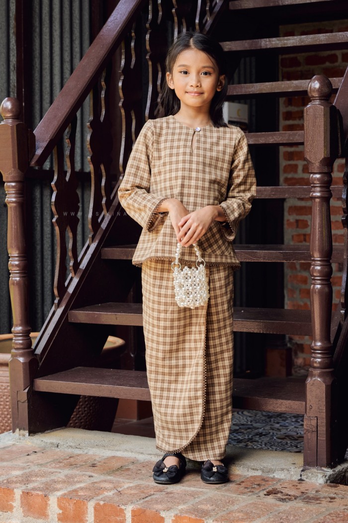 LELA INTAN KIDS (LIKK-D02) in NUDE BROWN