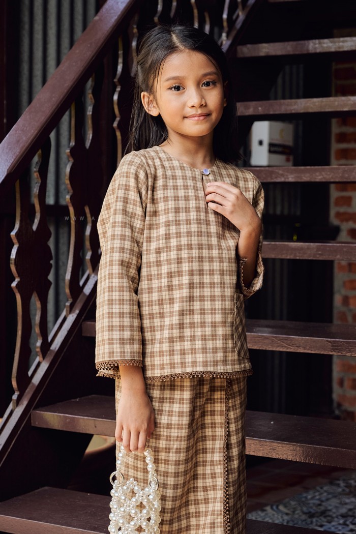 LELA INTAN KIDS (LIKK-D02) in NUDE BROWN