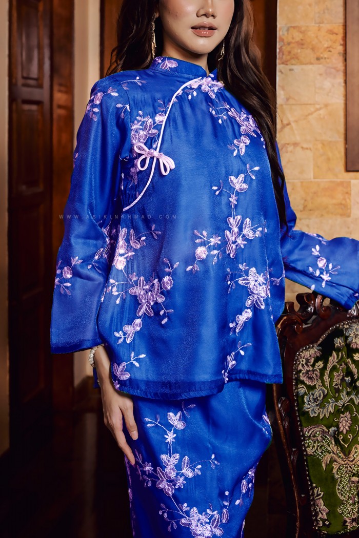 LILIA KURUNG KEDAH in ROYAL BLUE