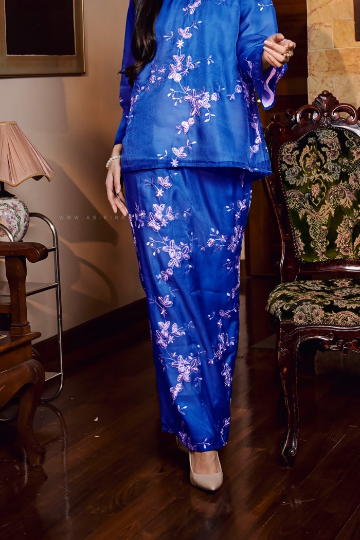 LILIA KURUNG KEDAH in ROYAL BLUE