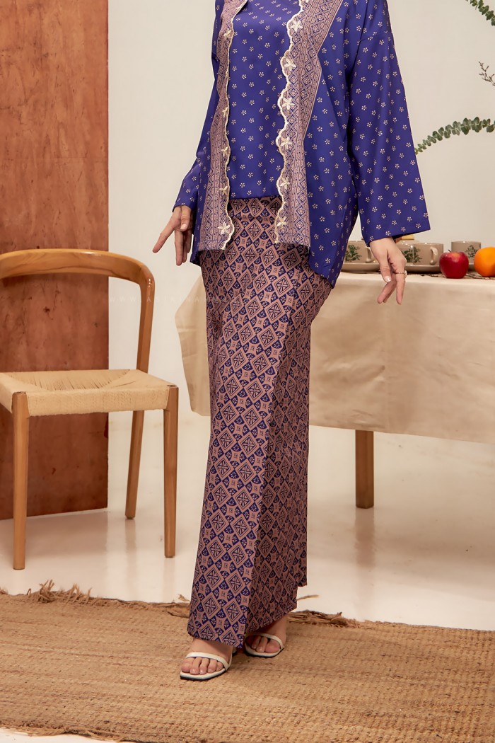 MARINA SULAM KEBAYA in ROYAL INDIGO