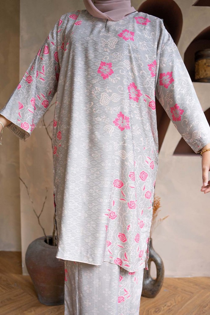 MELUR BATIK KURUNG (MBD-7) GRAY