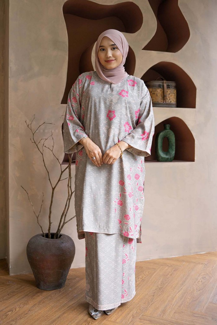 MELUR BATIK KURUNG (MBD-7) GRAY