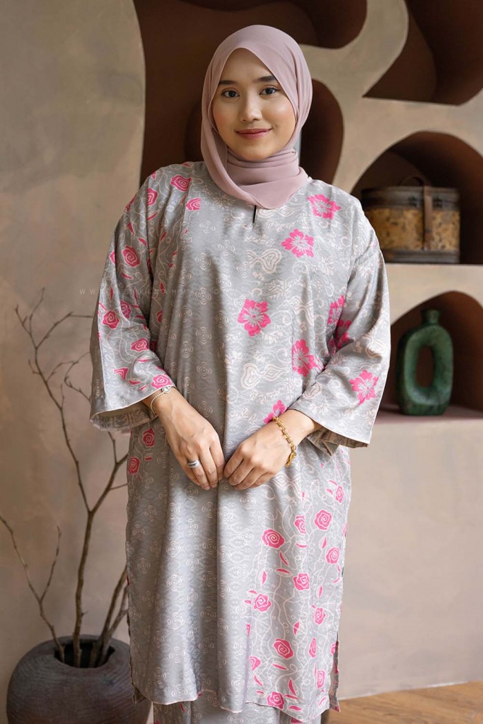 MELUR BATIK KURUNG (MBD-7) GRAY