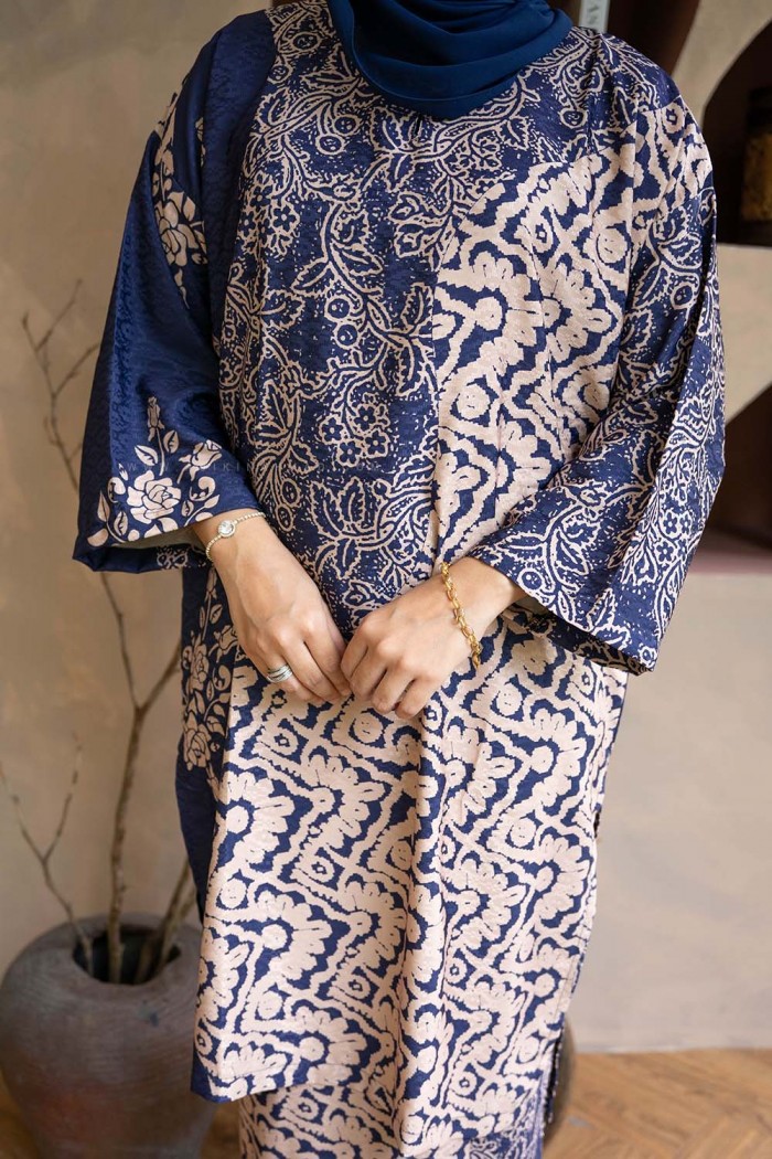 MELUR BATIK KURUNG (MBD-7) NAVY BLUE