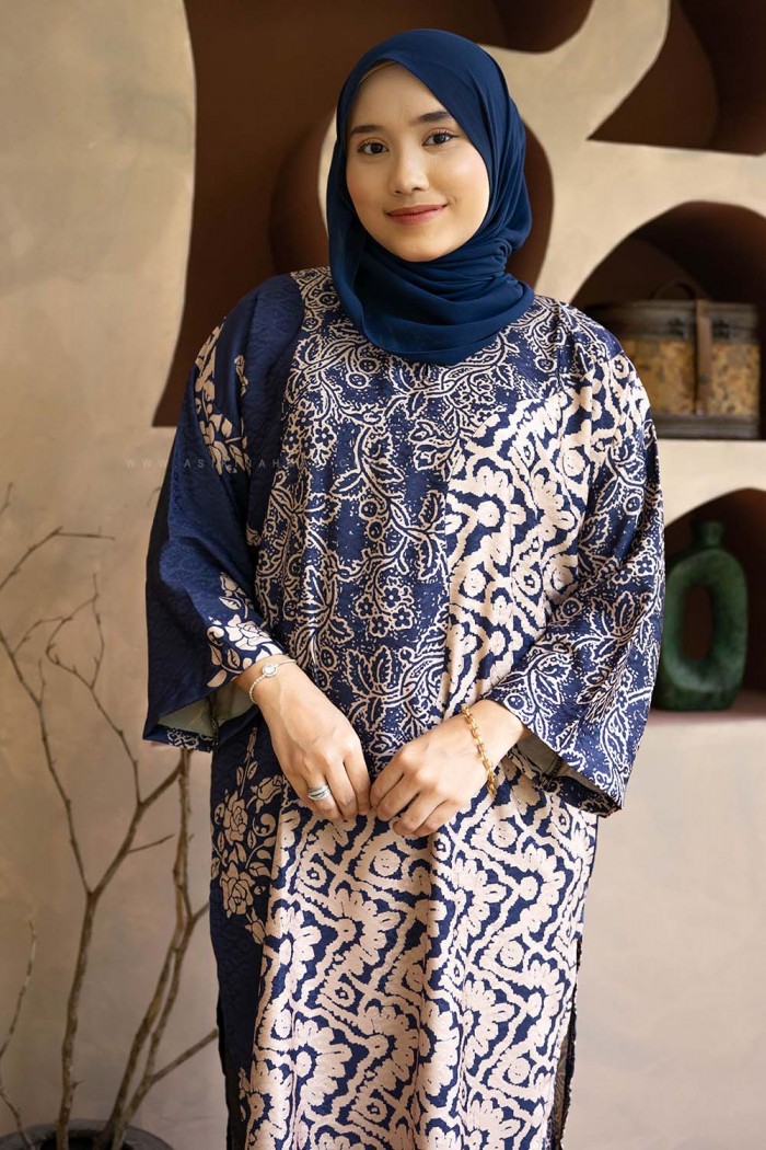 MELUR BATIK KURUNG (MBD-7) NAVY BLUE