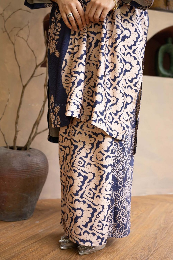 MELUR BATIK KURUNG (MBD-7) NAVY BLUE