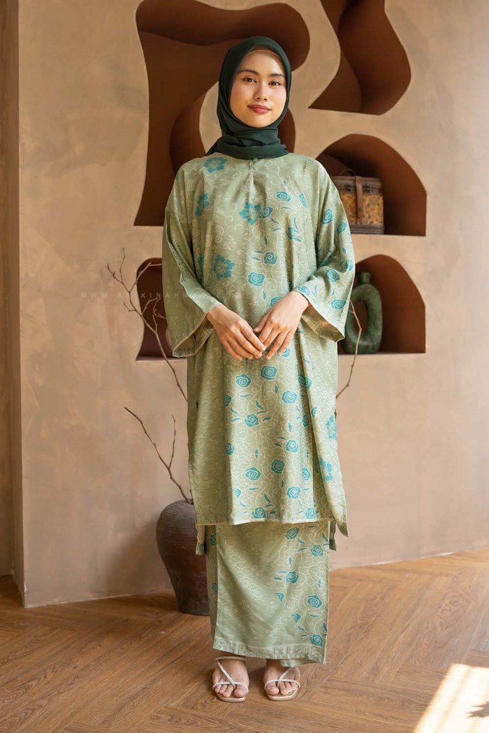 MELUR BATIK KURUNG (MBD-7) SAGE GREEN