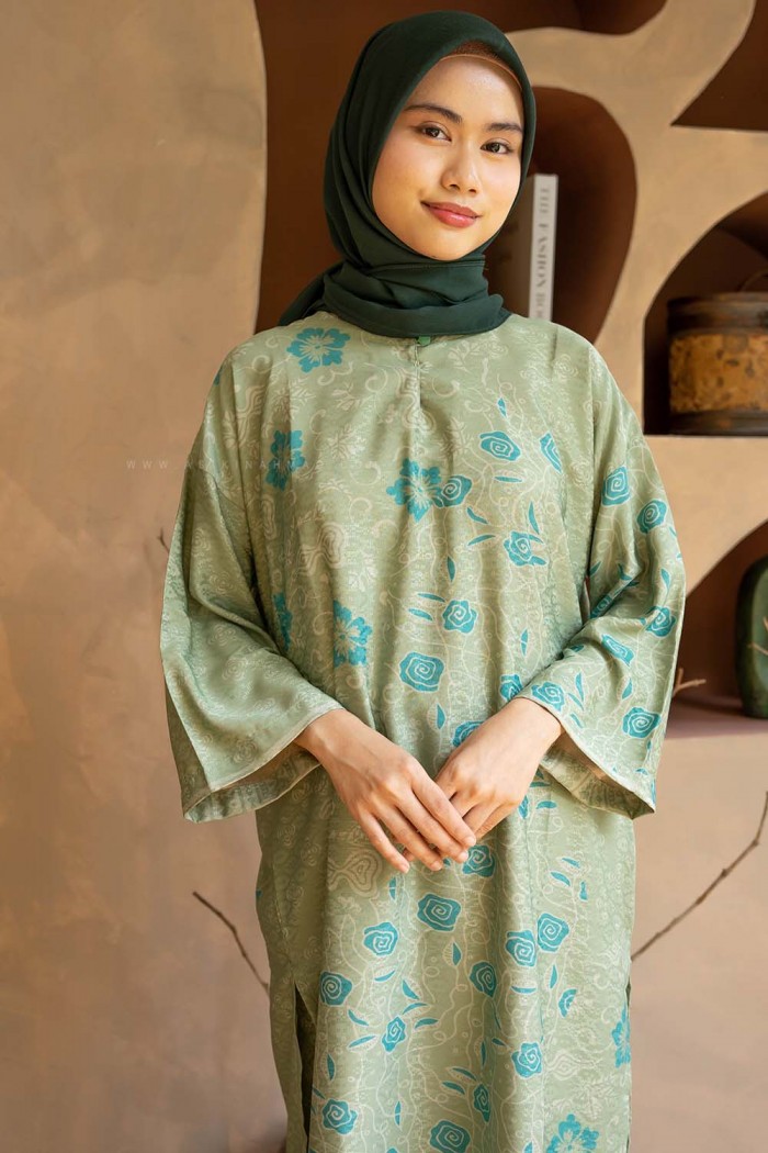 MELUR BATIK KURUNG (MBD-7) SAGE GREEN