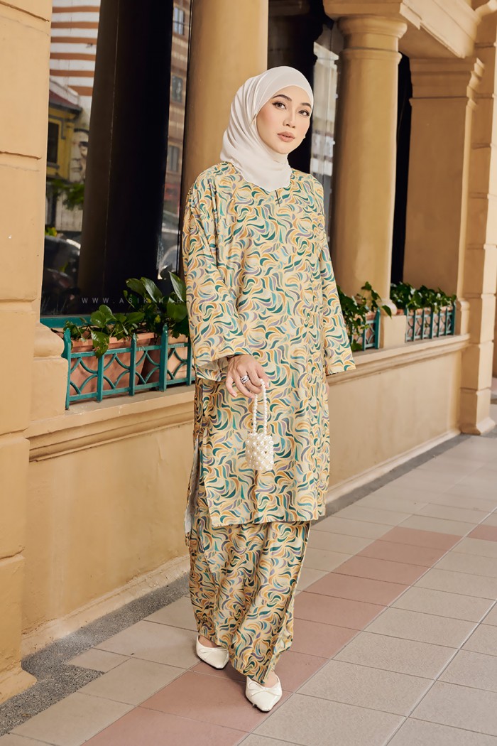 MELUR BATIK KURUNG (MBD-5) LEMON YELLOW