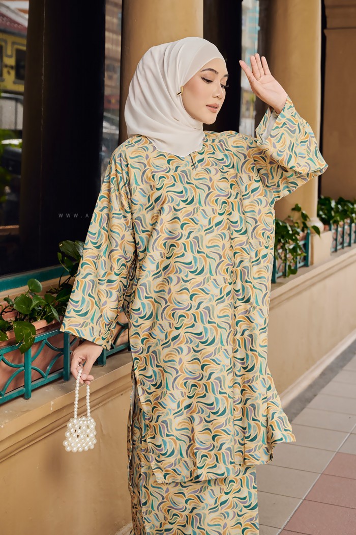 MELUR BATIK KURUNG (MBD-5) LEMON YELLOW