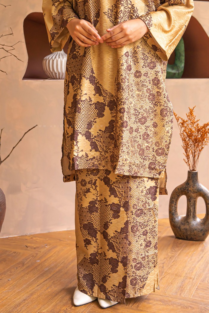 MELUR BATIK KURUNG (MBD-8) GOLD BROWN