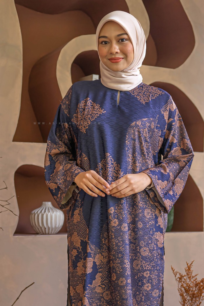 MELUR BATIK KURUNG (MBD-8) NAVY BLUE