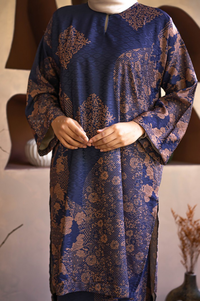 MELUR BATIK KURUNG (MBD-8) NAVY BLUE