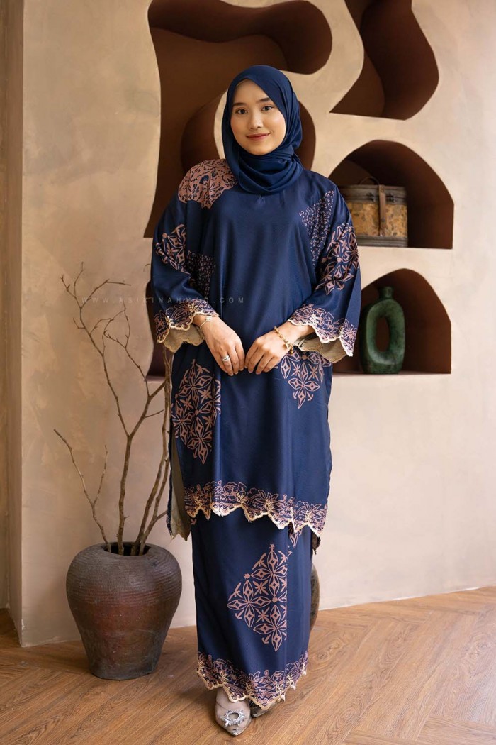 MELUR SULAM KURUNG (MSD-16) NAVY BLUE