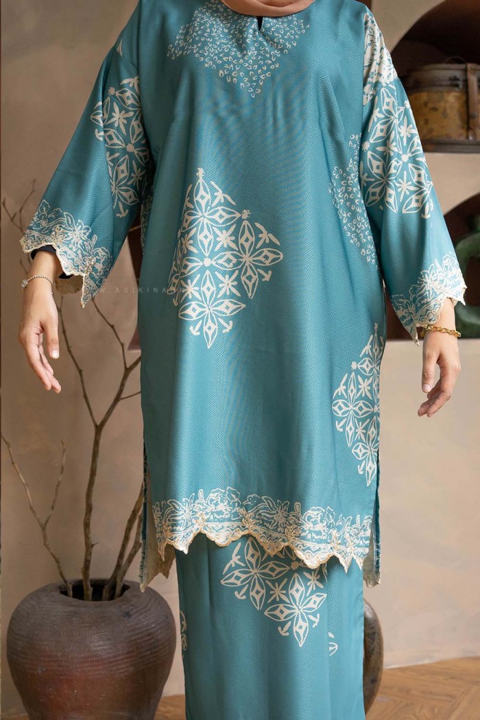 MELUR SULAM KURUNG (MSD-16) PASTEL TURQUOISE