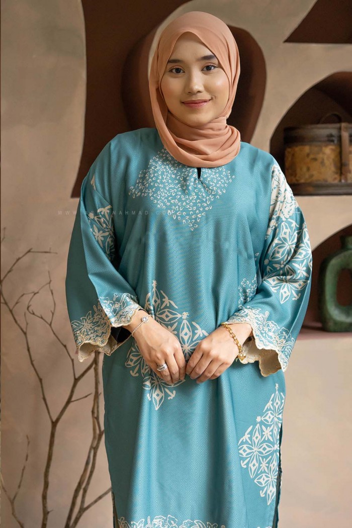 MELUR SULAM KURUNG (MSD-16) PASTEL TURQUOISE