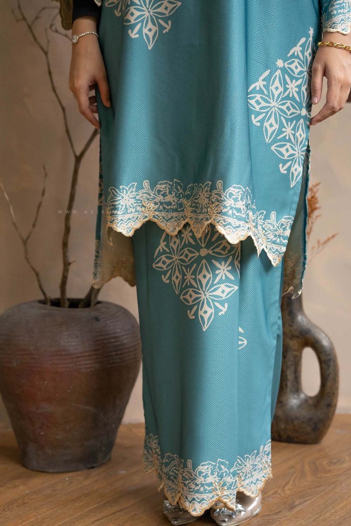 MELUR SULAM KURUNG (MSD-16) PASTEL TURQUOISE